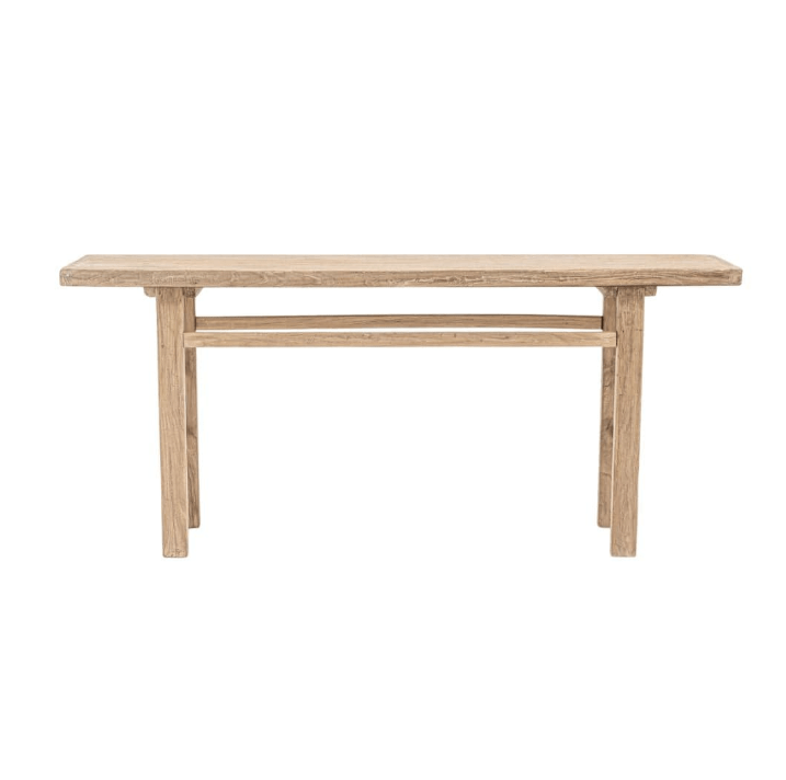 Console vintage en bois d'orme