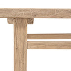 Console vintage en bois d'orme
