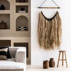 Tabouret rond vintage en bois d'orme