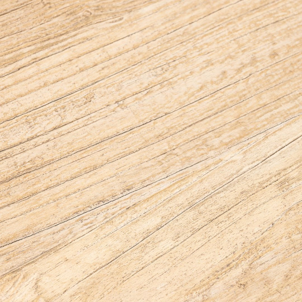 Tabouret rond vintage en bois d'orme